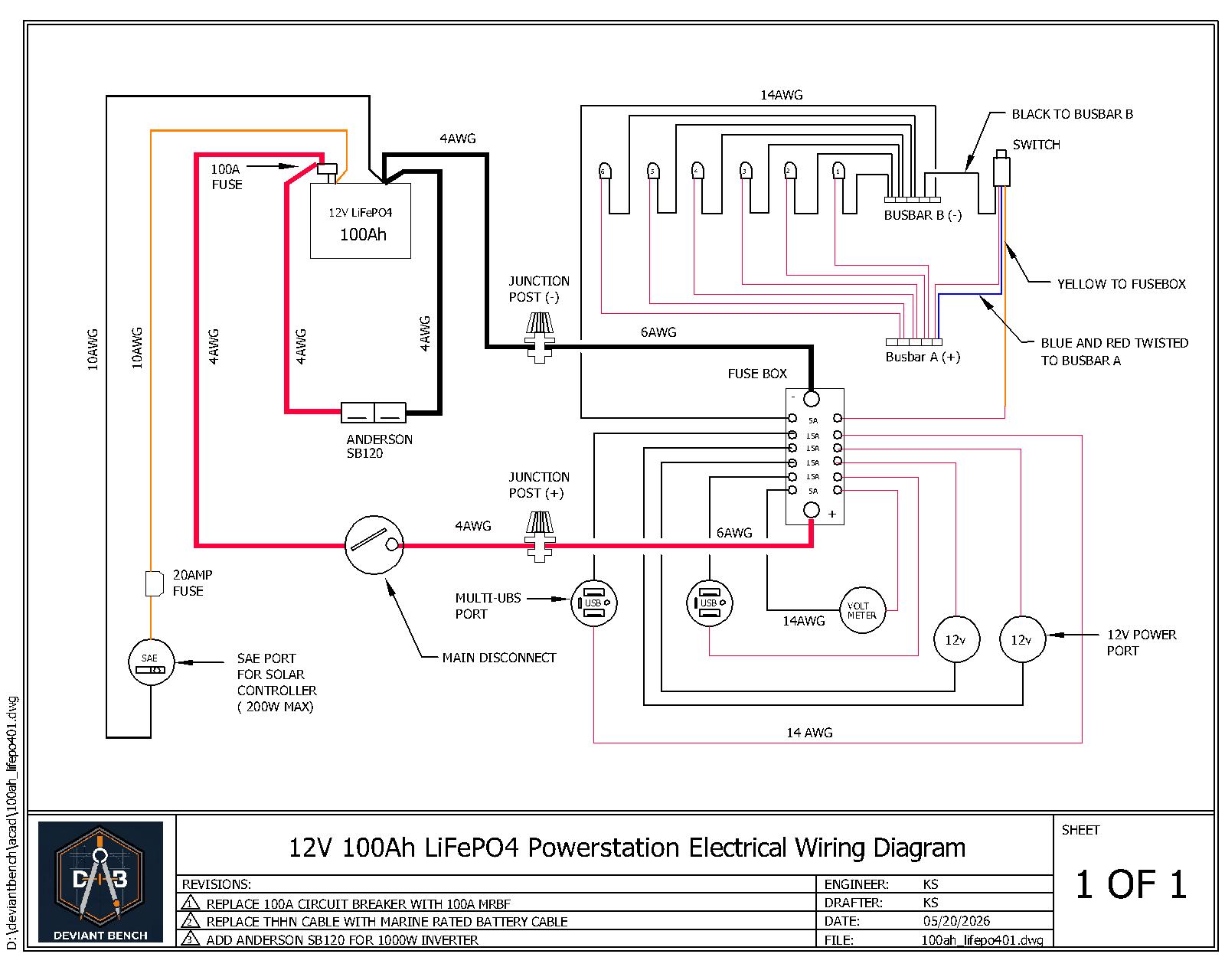 Power Station One-Line Electrical Topology